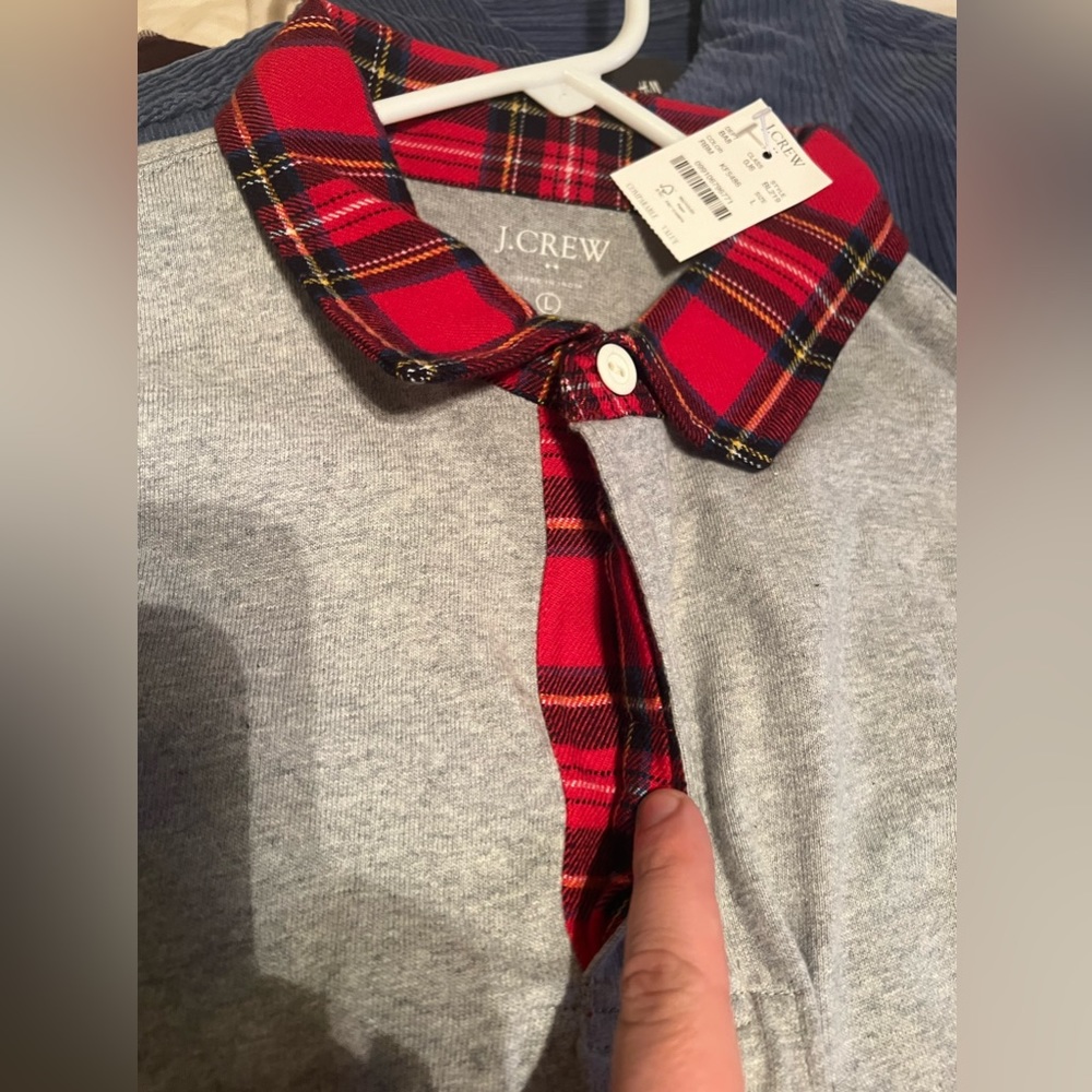 Men’s J Crew Rugby Shirt with Flannel Collar - Picture 5 of 5